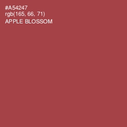 #A54247 - Apple Blossom Color Image